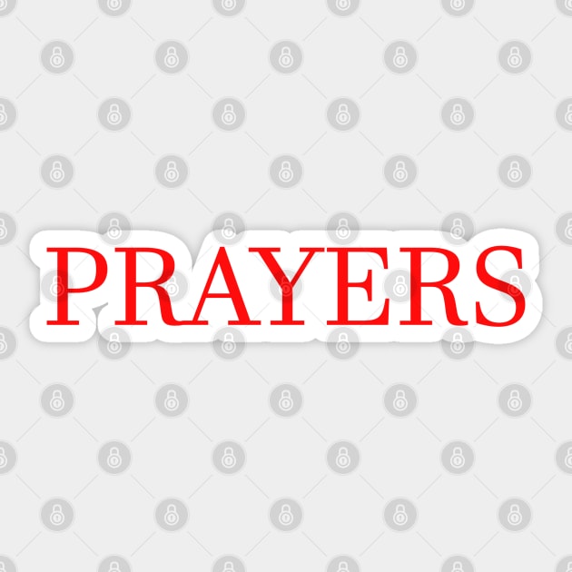 PRAYERS LETTERING Sticker by AnggiePratama